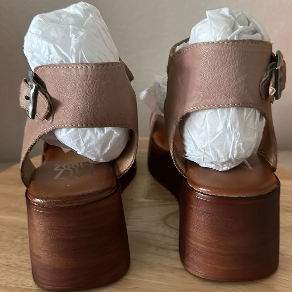 Miz Mooz Leather Platform Wedges - Gwyneth